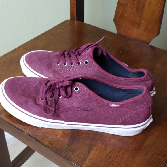 maroon vans shoes